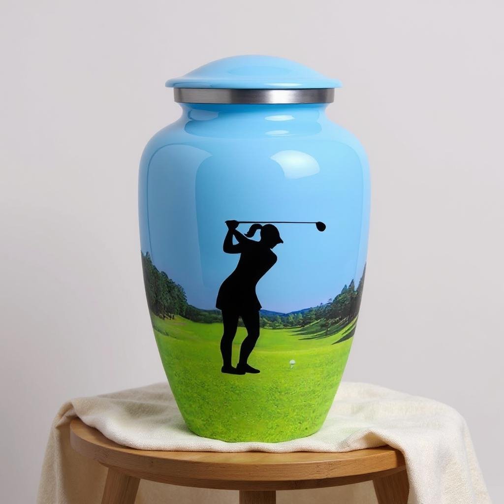 Golfer’s Tribute Cremation Urn image 0