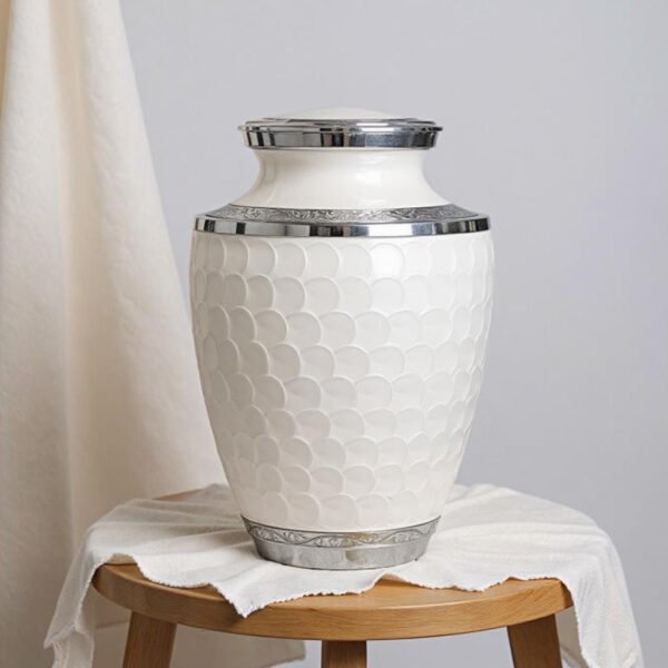 Eternal Grace White Urn Adult Cremation Urn