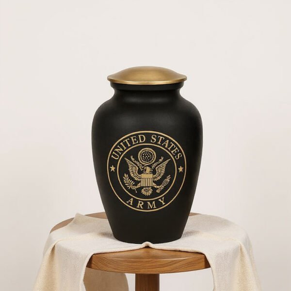 U.S. Army Cremation Urn – Military Veteran Memorial Urn
